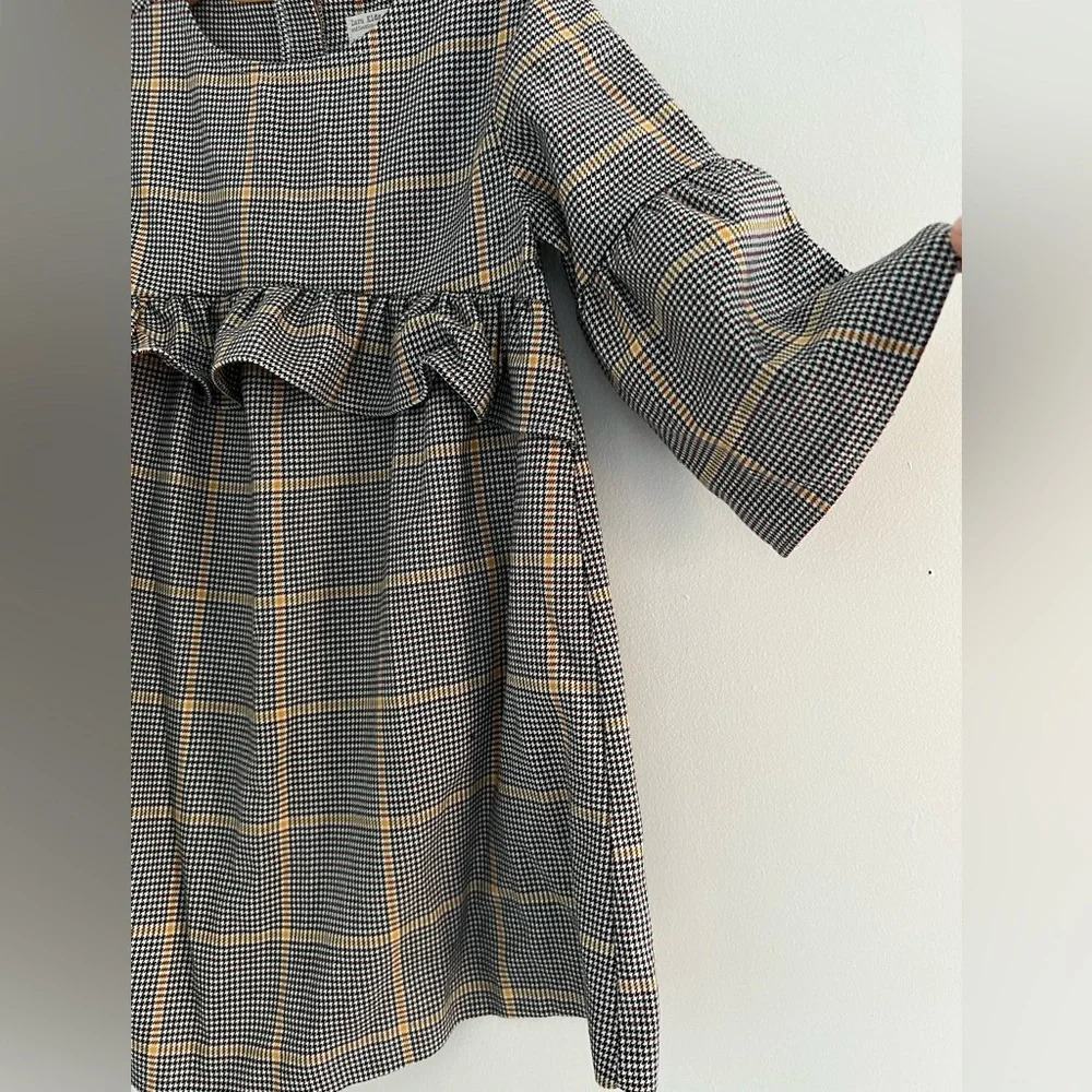 Zara girls Plaid Dress size 7 Cm122 - Picture 4 of 6